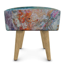 Load image into Gallery viewer, Footstool (Round, Square, Hexagonal): Brights Texture Artwork
