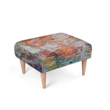 Load image into Gallery viewer, Footstool: Brights Texture Artwork