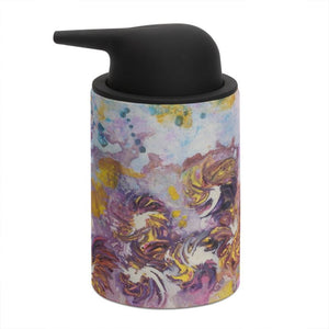 Soap Dispenser: Purple Satin Artwork