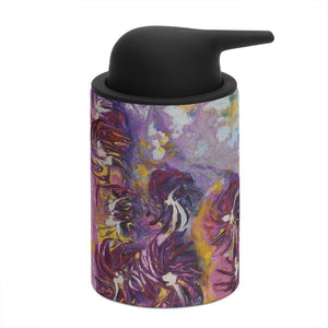 Soap Dispenser: Purple Satin Artwork