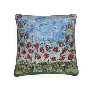 Cushions: Textured Poppies
