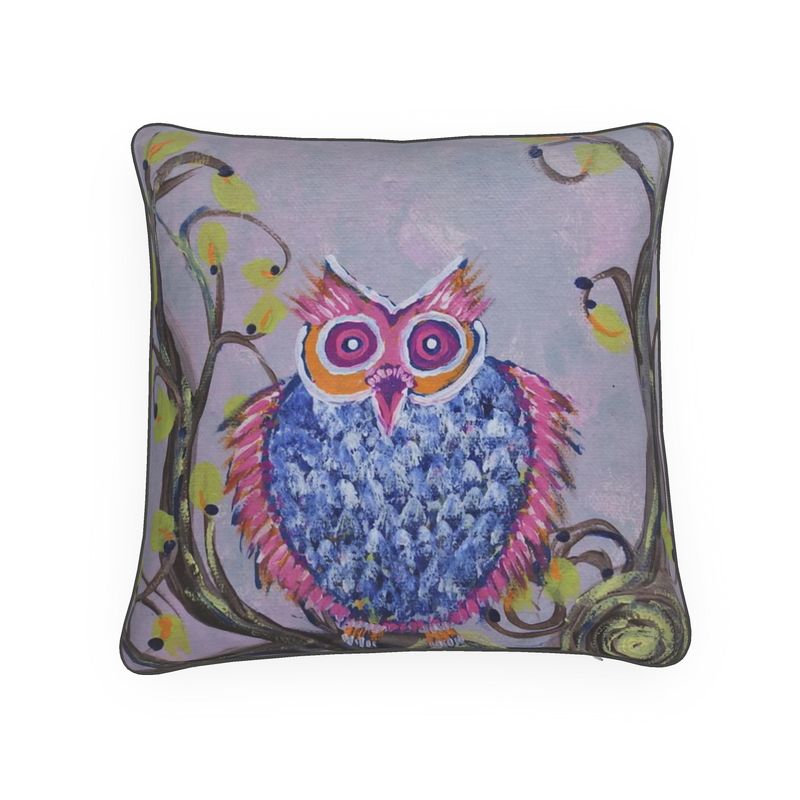 Cushions: Tree Owl 4# Googly Hedgehog Owls Collection