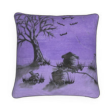 Load image into Gallery viewer, Cushions: Purple Spook Halloween
