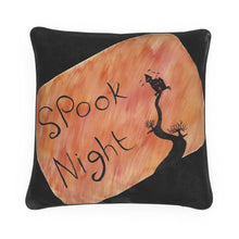Load image into Gallery viewer, Cushions: Orange Spook Halloween