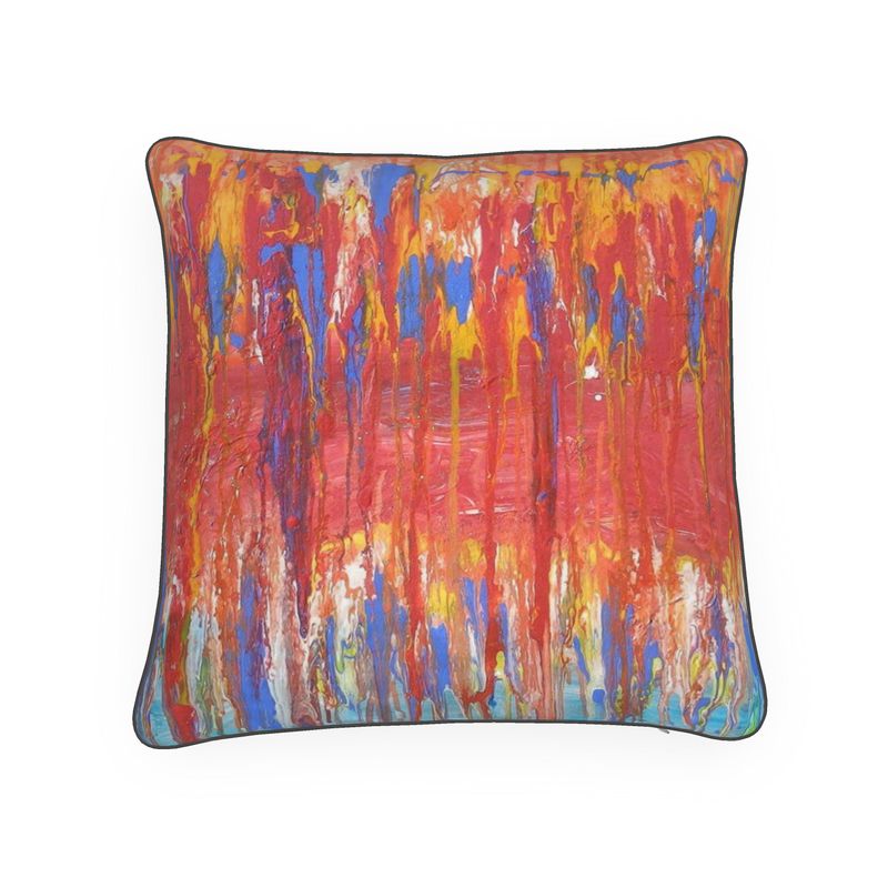 Cushions: Red Abstract