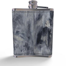 Load image into Gallery viewer, Leather Wrapped Hip Flask: Marble Shadow Artwork