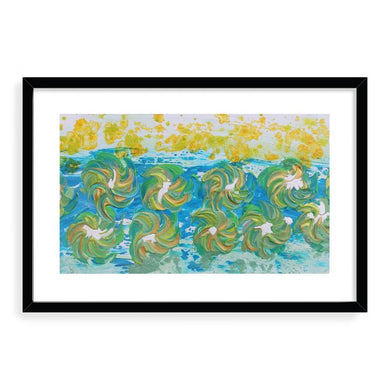 Sea Green Flowers - Signature Style Artwork