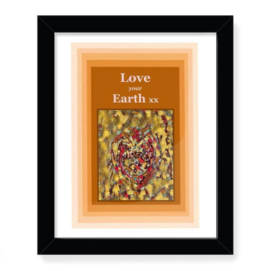 NoW Love around the World Framed Art Prints: Love your Earth