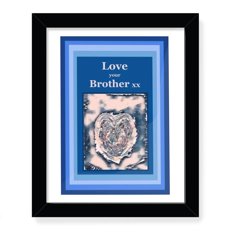 NoW Love around the World Framed Art Prints: Love your Brother