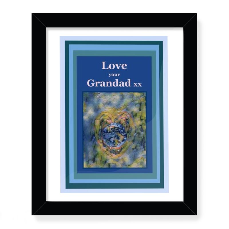 NoW Love around the World Framed Art Prints: Love your Grandad