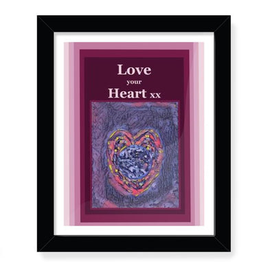 NoW Love around the World Framed Art Prints: Love your Heart